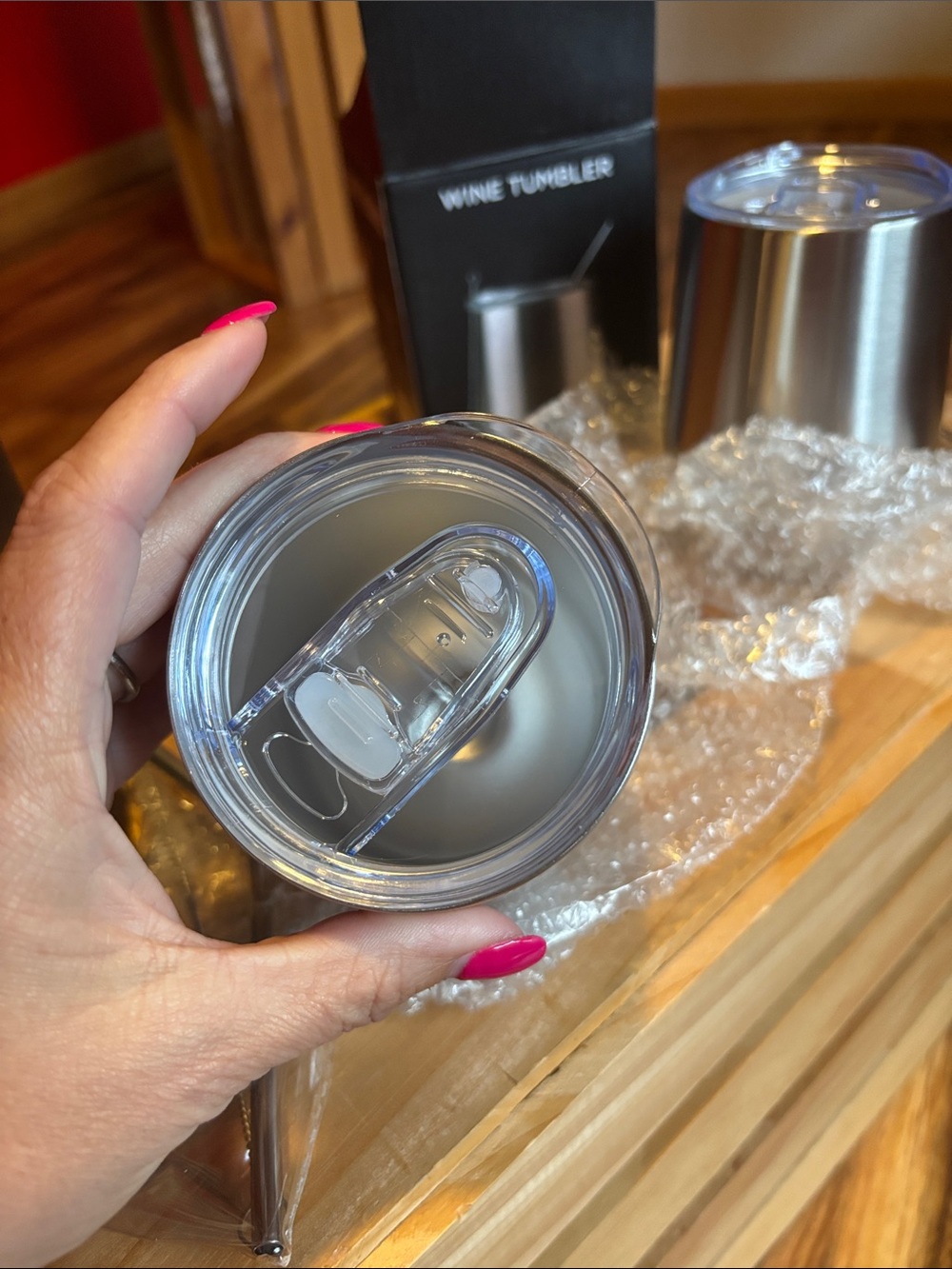 Stainless Steel Insulated Wine Tumbler - Silver (2-Pack) - Picture 4 of 10